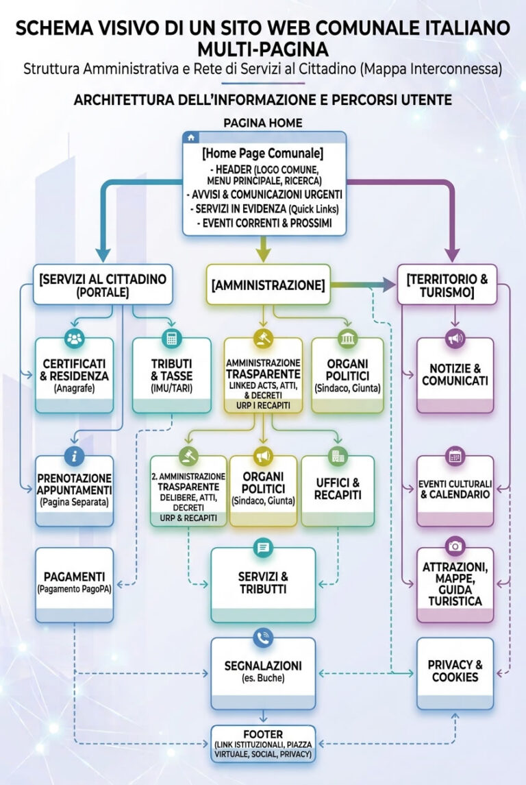 sito piùaccessibile civico schema contenuti generico